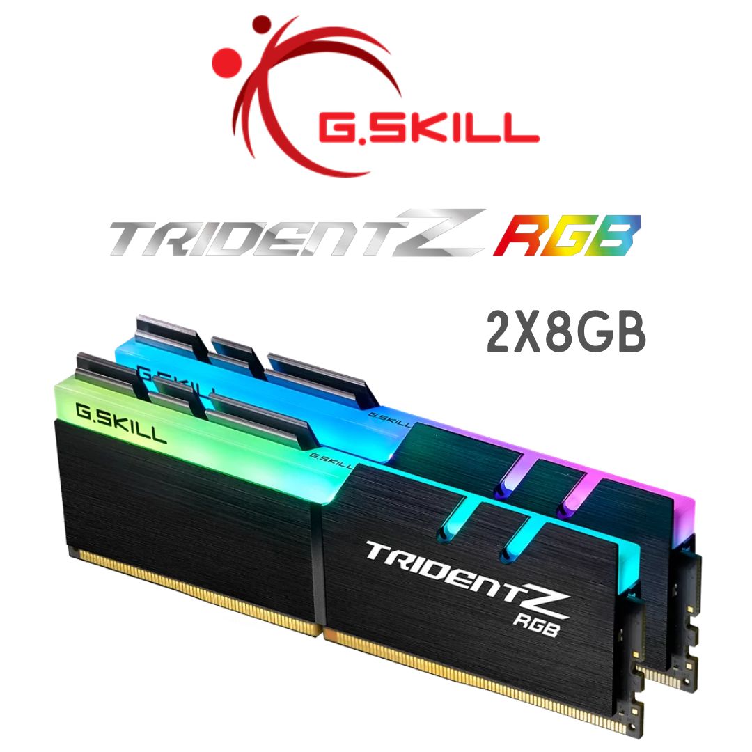 RAM DDR4 2x8GB 3200MHZ TRIDENT Z GTZR G-SKILL RGB