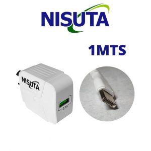 CARGADOR USB CON CABLE USB C DE 1M NISUTA
