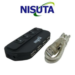 HUB USB 2.0 DE 4 PUERTOS NISUTA- NSUH2083