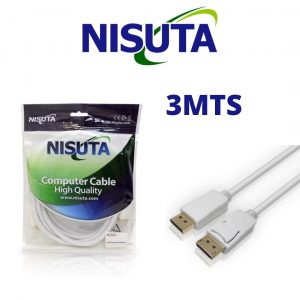 CABLE DISPLAY PORT DE 3MTS NISUTA- NSCADP3