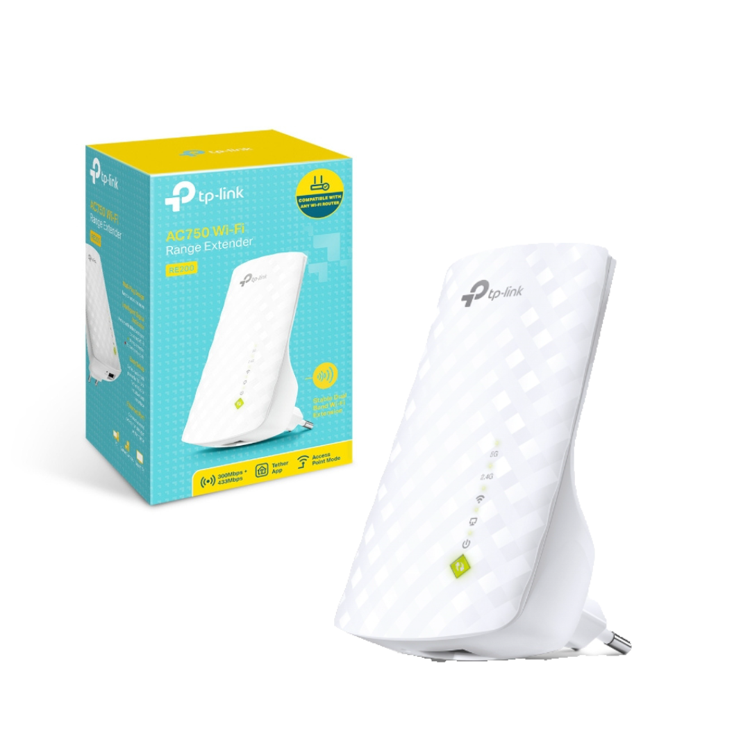 EXTENSOR DE RANGO TP-LINK RE200 AC750 DUAL BAND