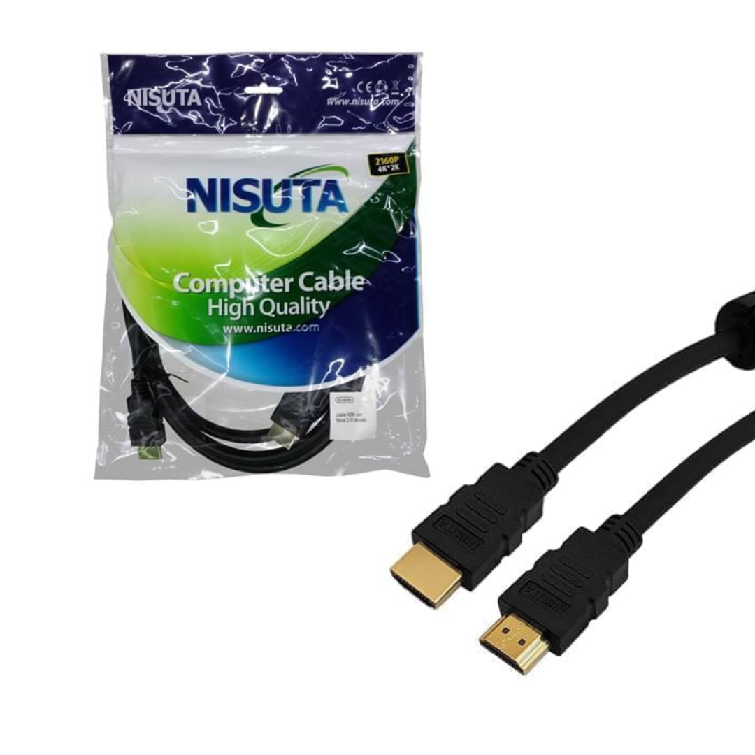 Cable HDMI 1.5 Mts. V2.0 con filtros 2160P 4K NISUTA-NSCAHDMIF