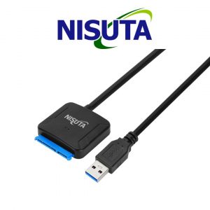 CONVERSOR USB 3.0 A SATA 2,5″ Y 3,5″ CON FUENTE DE ALIMENTACION NISUTA – NSADUSIS4