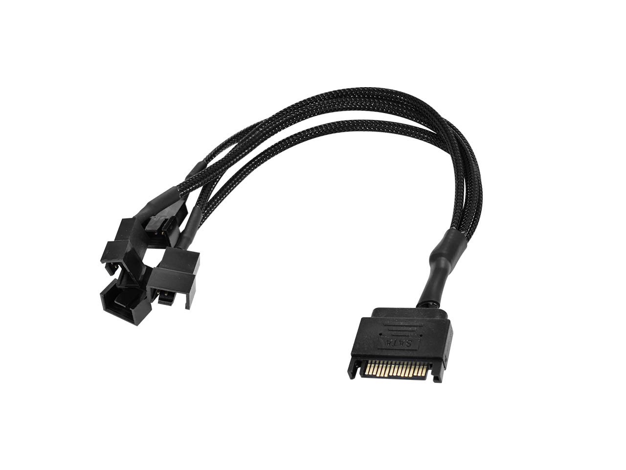 Cable de alimentacion SATA 12V a 4 coolers de 4 pines NISUTA -NSAD4CS