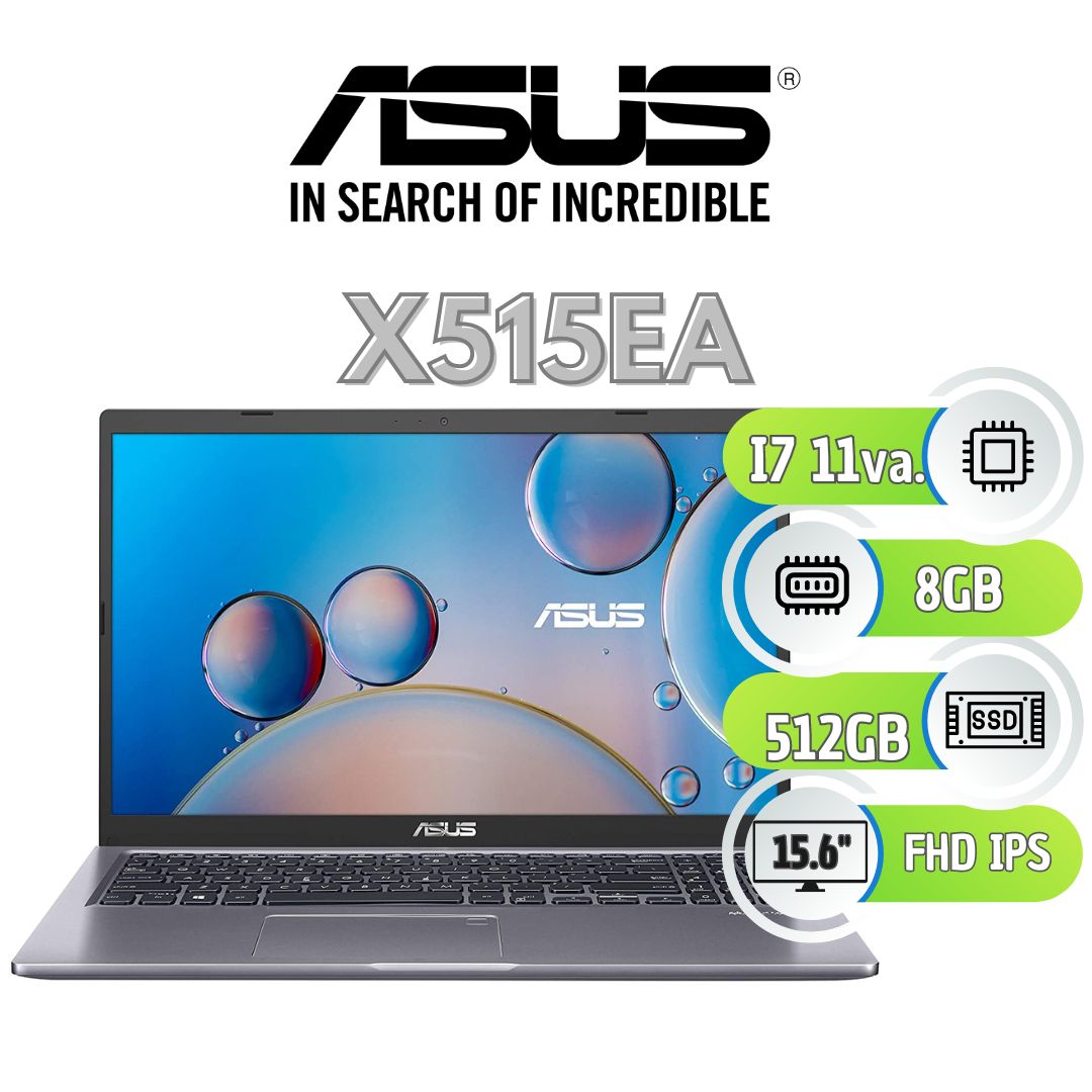 NOTEBOOK ASUS X515EA i7 11va – 8GB – 512GB