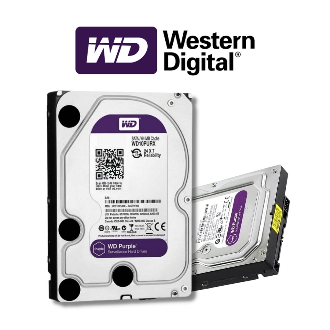 HDD WESTERN DIGITAL PURPLE 3.5 SATA 256MB 1TB | 2TB