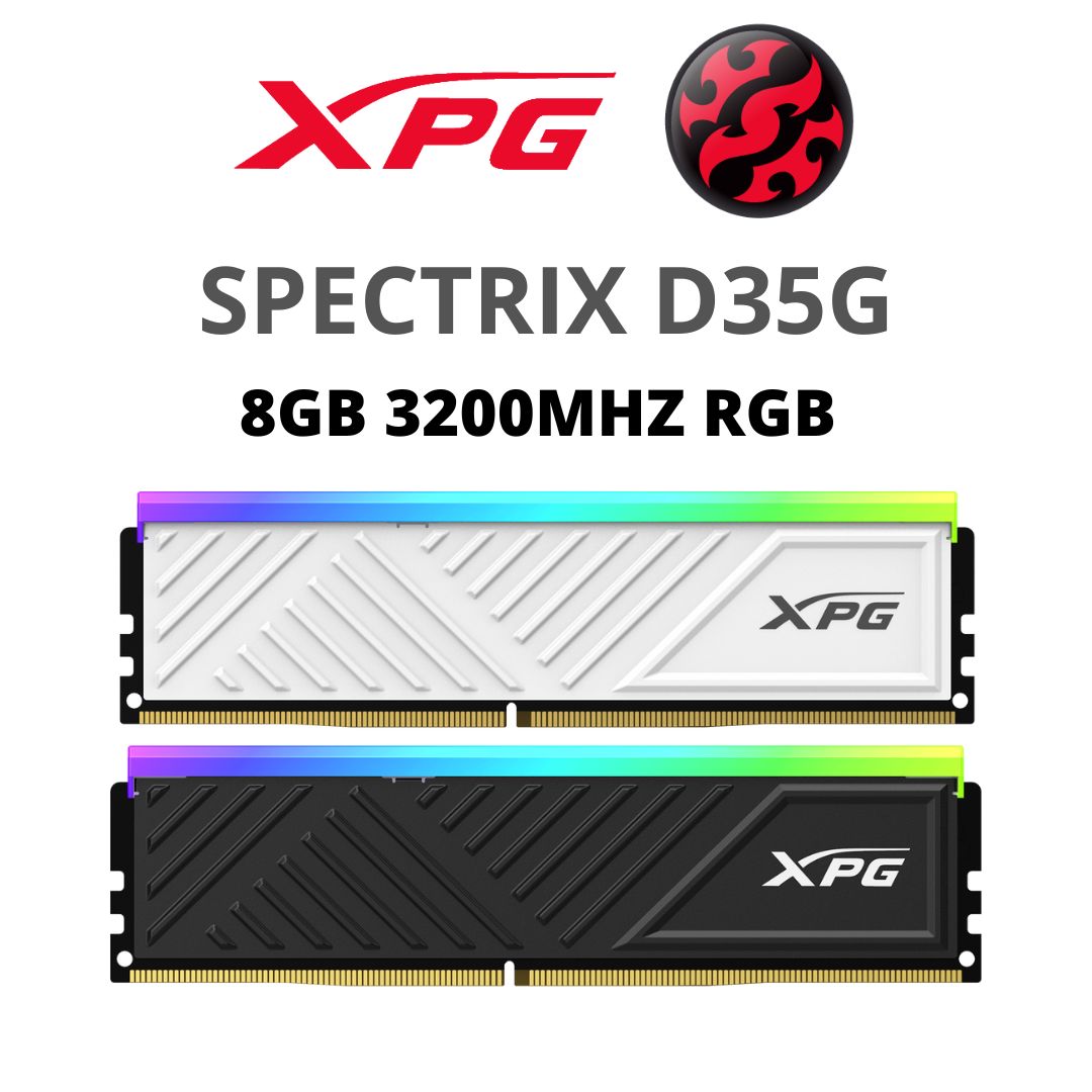 RAM DDR4 8GB XPG SPECTRIX D35G 3200MHZ RGB