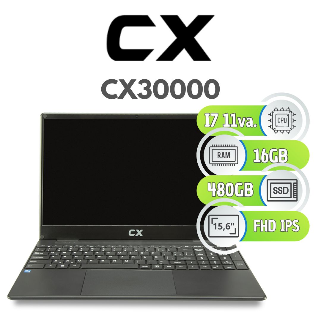NOTEBOOK CX 30000 – I7 11va. – PANTALLA 15,6″