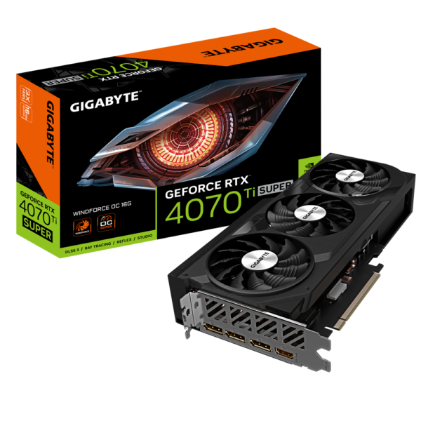 PLACA DE VIDEO RTX 4070 TI SUPER GIGABYTE WINDFORCE