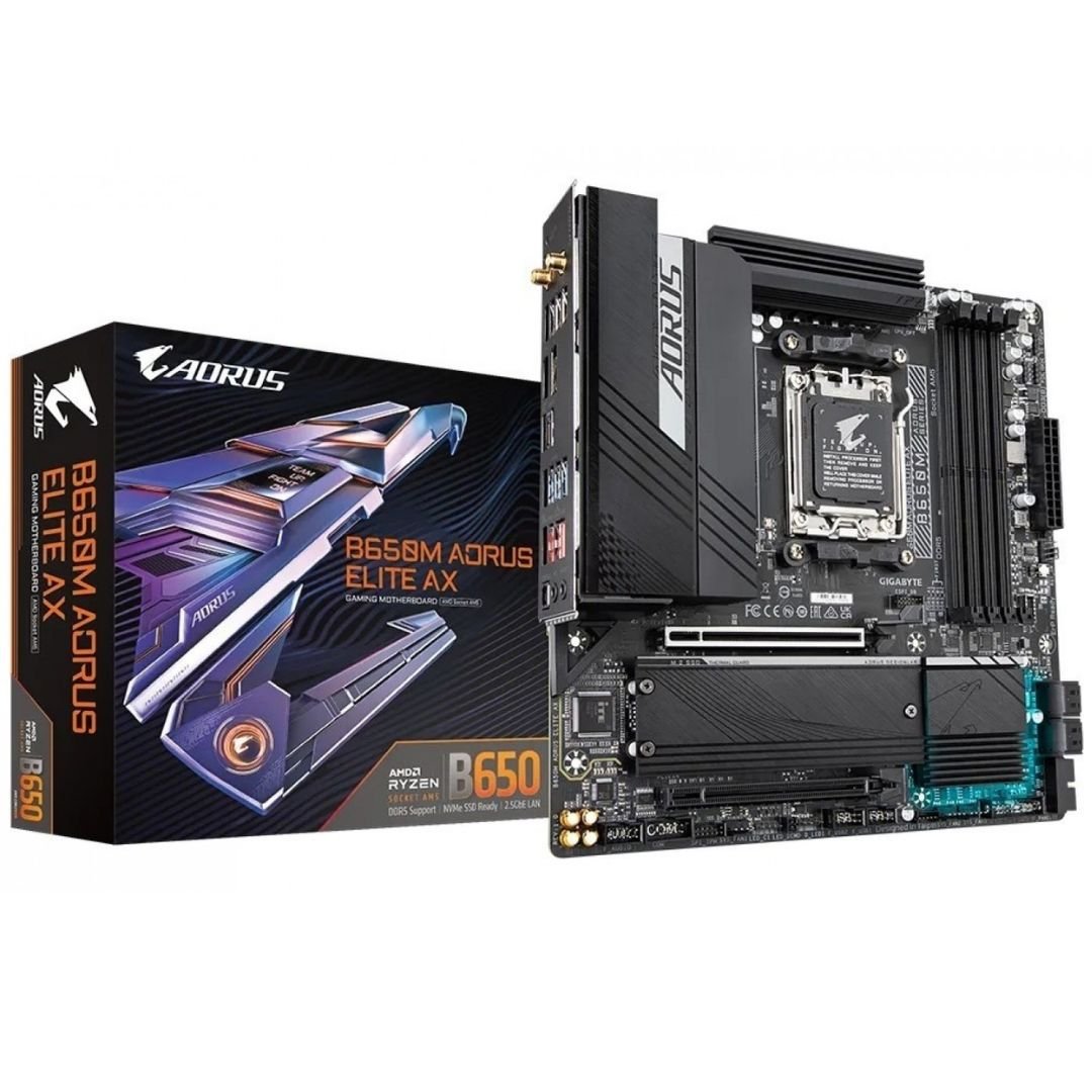 PLACA MADRE B650M AORUS ELITE AX WIFI|BT GIGABYTE DDR5