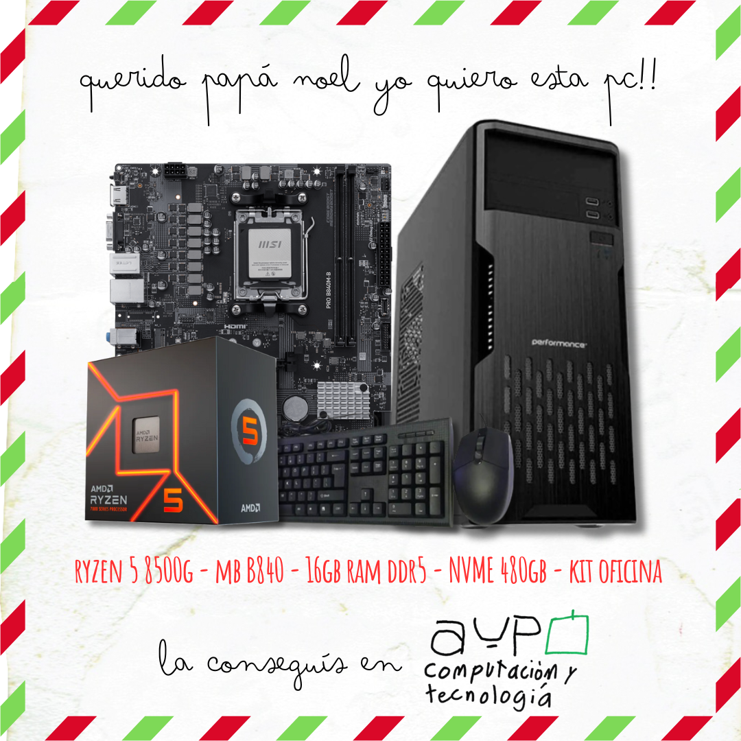 PC Ryzen 5 8500G|16GB RAM D5|M.2 480GB | GAB.KIT