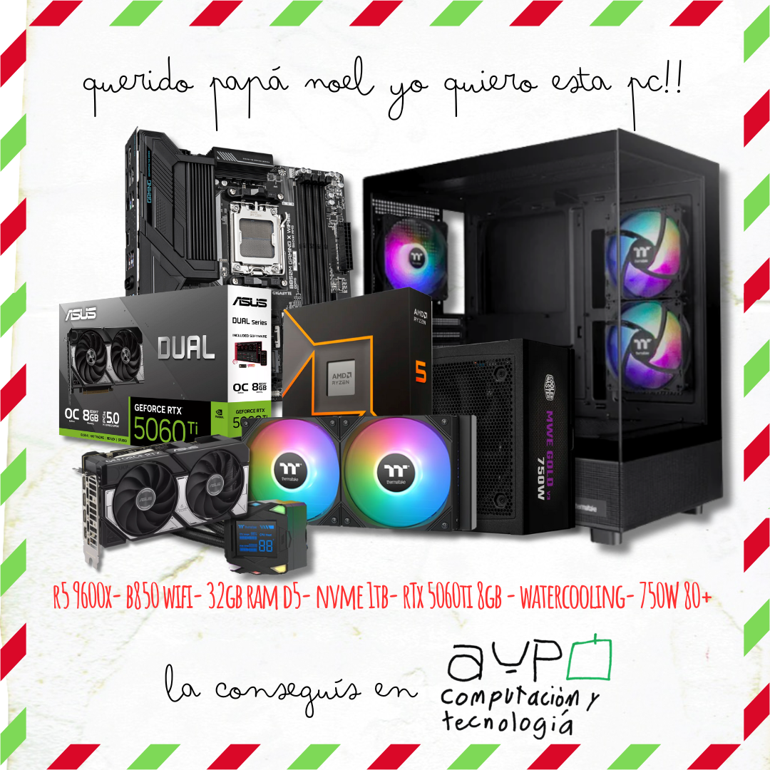 PC Ryzen 5 9600x|RTX 5060Ti |32GB D5 |1TB M.2| WaterCooling