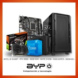 PROMO 9: PC Intel Core i5 12400F, RTX 3050, 16GB DDR5 |Gaming y Productividad
