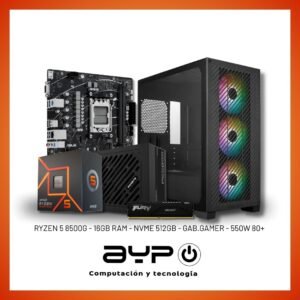 PROMO 6: PC RYZEN 5 8500G, 16GB DDR5, M.2 512GB | Gaming Gama Media