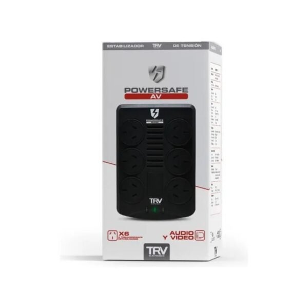 ESTABILIZADOR TRV POWERSAFE AV RJ45 6 TOMAS