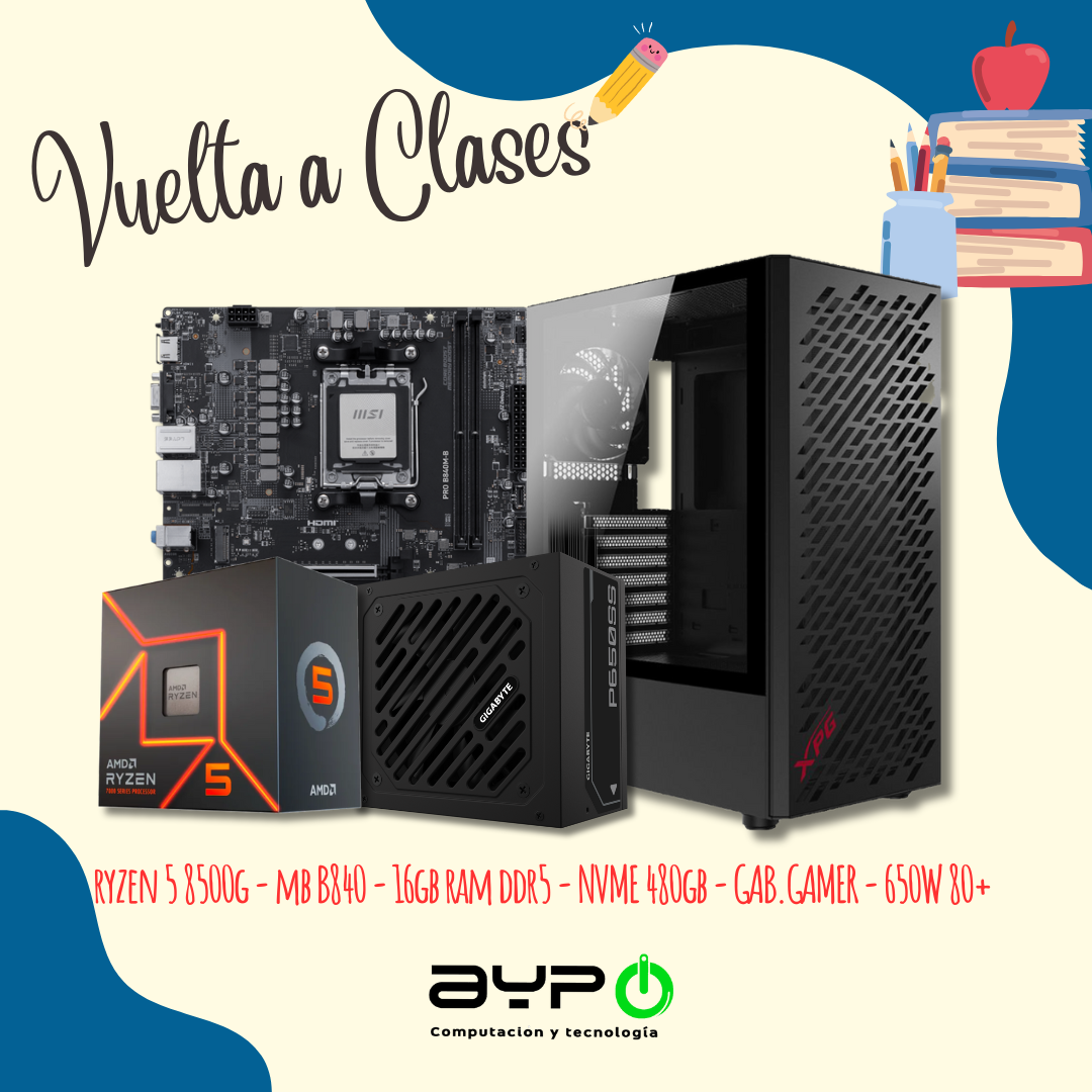 PC Ryzen 5 8500G | 16GB D5 | M.2 500GB | Gab.GAMER