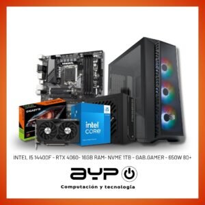 PROMO n°12: PC INTEL I5 14400F, RTX 4060, 16GB Ram| Alto Rendimiento