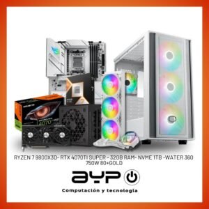 PROMO n°17: PC Ryzen 7 9800X3D, RTX 4070 Ti, 32GB DDR5|Total White