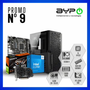 PC Core I5 14400F, RTX 3050, 16GB DDR5 |Gaming y Trabajo