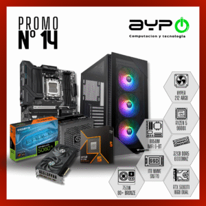 PC Ryzen 5 9600X, RTX 5060Ti , 16GB DDR5, 1TB M.2| Alto Rendimiento