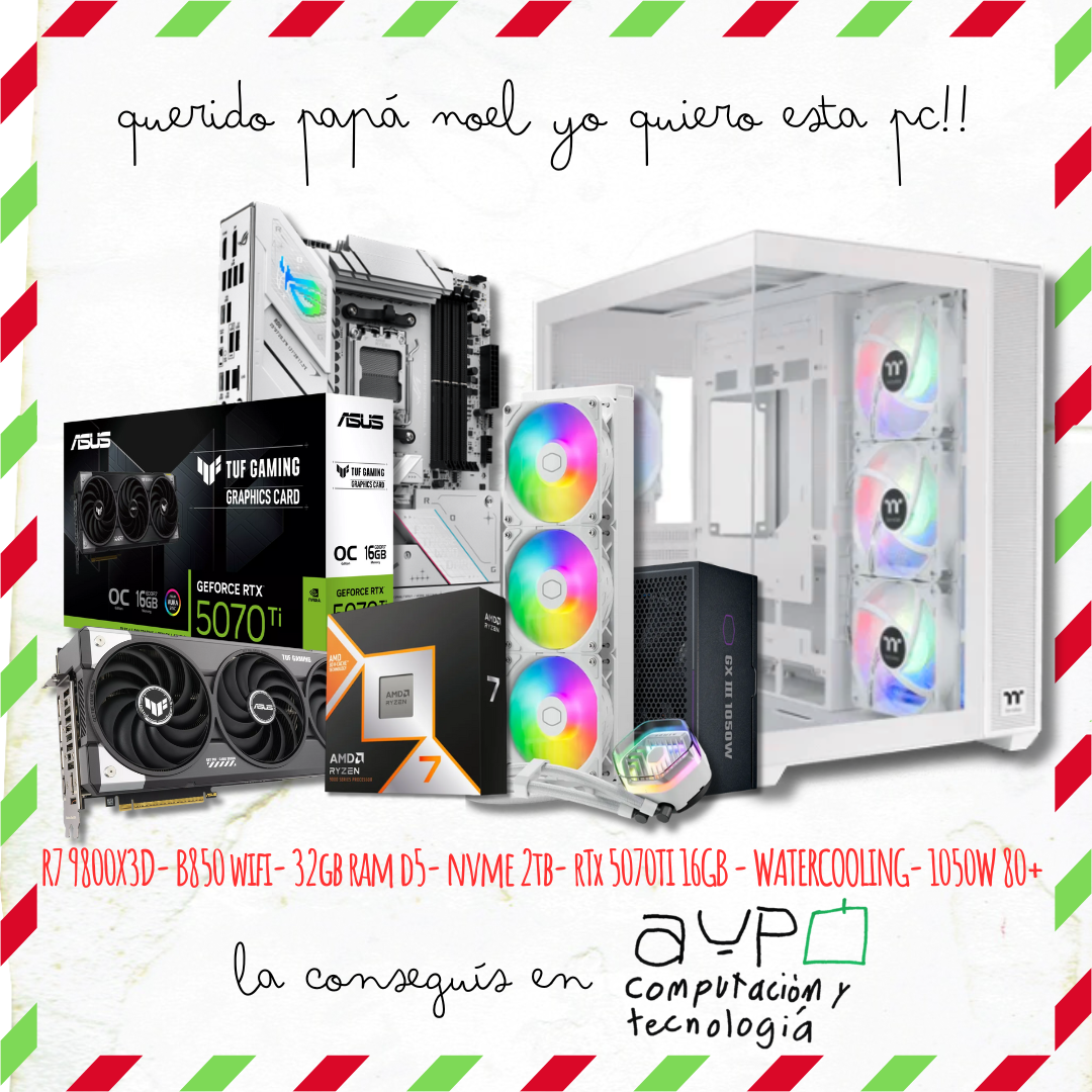 PC Ryzen 7 9800X3D| RTX5070Ti|32GB D5| 2TB M.2| Watercooling
