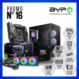 PC Core ULTRA 7 265KF, RTX5070, 32GB RAM, 2TB M.2| | Gaming+IA Full