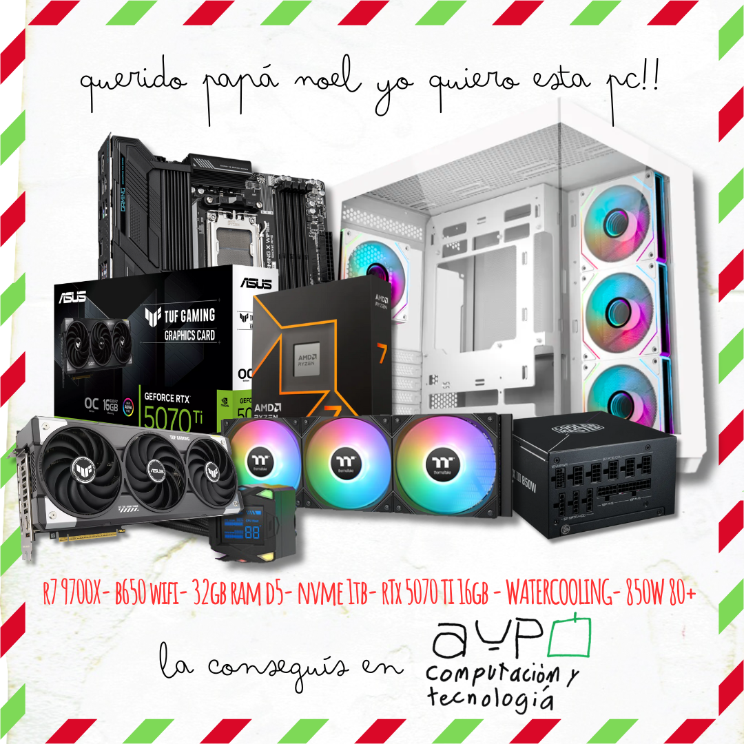 PC Ryzen 7 9700X|RTX5070ti |32GB D5| 1TB M.2| Watercooling
