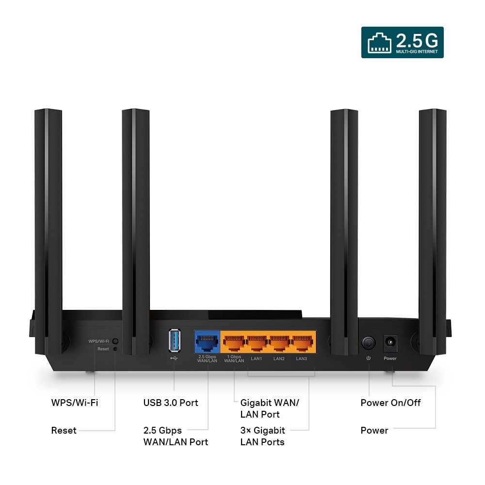 ROUTER TP-LINK ARCHER AX55PRO AX3000 WIFI 6 - Imagen 2