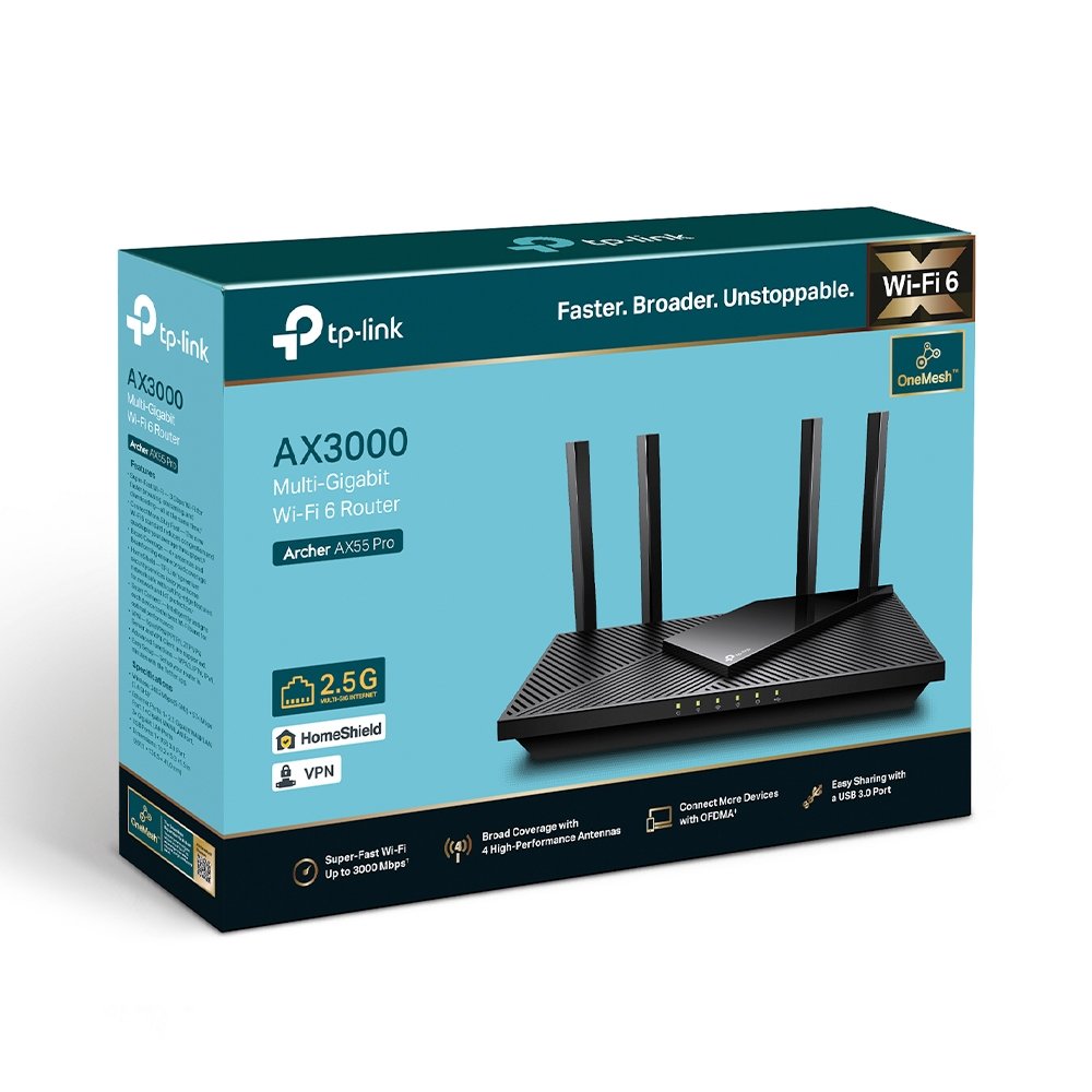 ROUTER TP-LINK ARCHER AX55PRO AX3000 WIFI 6 - Imagen 4