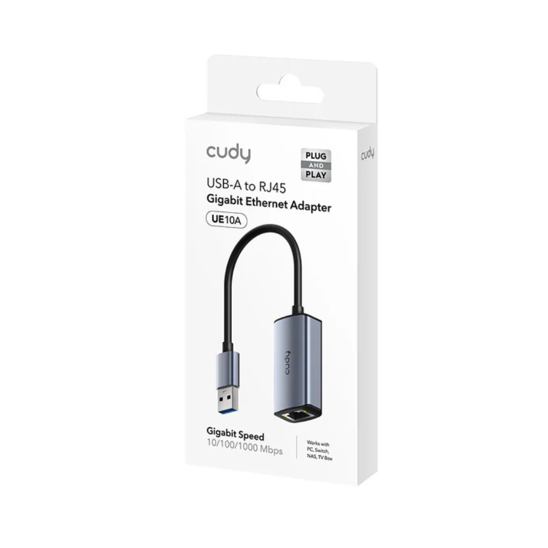 Adaptador USB-A a Gigabit Ethernet RJ45 UE10A CUDY