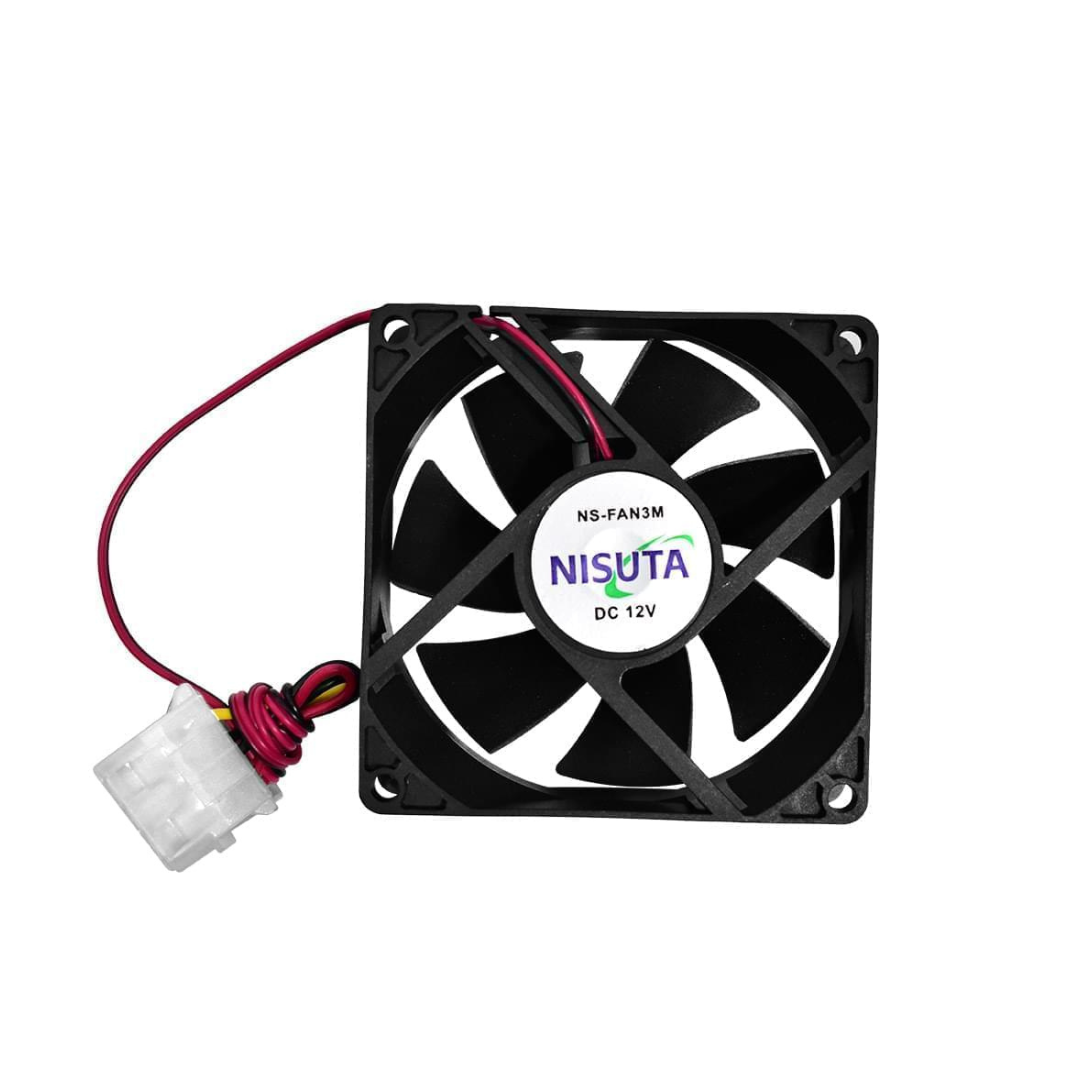 Fan 80X80X25 MM 12V, 4 pines molex, a buje NSFAN3M