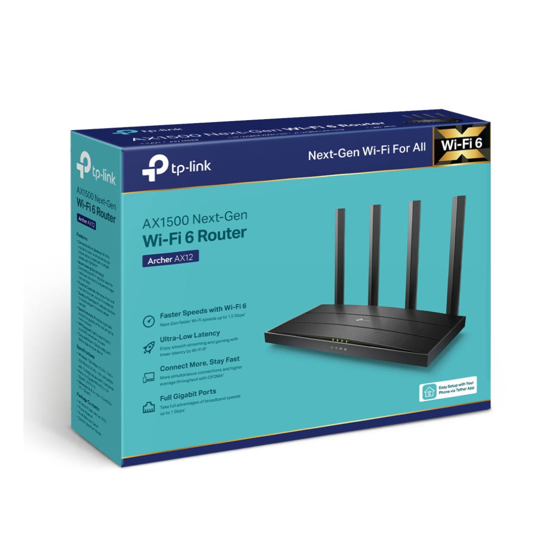 ROUTER TP-LINK ARCHER AX12 AX1500 WIFI 6