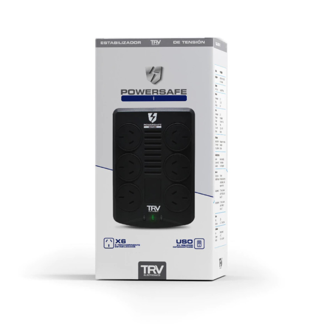 ESTABILIZADOR TRV POWERSAFE 1I RJ-45 PORT